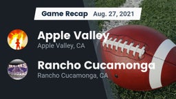Recap: Apple Valley  vs. Rancho Cucamonga  2021
