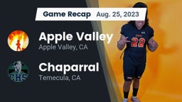Recap: Apple Valley  vs. Chaparral  2023
