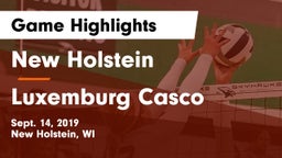 New Holstein  vs Luxemburg Casco Game Highlights - Sept. 14, 2019