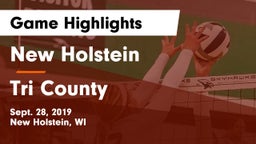 New Holstein  vs Tri County  Game Highlights - Sept. 28, 2019