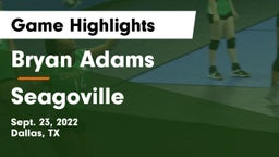 Bryan Adams  vs Seagoville  Game Highlights - Sept. 23, 2022