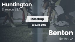 Matchup: Huntington High vs. Benton  2016