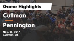 Cullman  vs Pennington  Game Highlights - Nov. 25, 2017