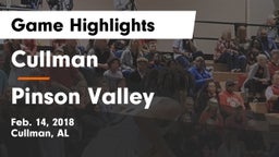Cullman  vs Pinson Valley  Game Highlights - Feb. 14, 2018