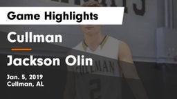 Cullman  vs Jackson Olin Game Highlights - Jan. 5, 2019