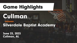 Cullman  vs Silverdale Baptist Academy Game Highlights - June 23, 2023