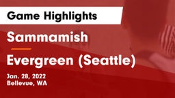 Sammamish  vs Evergreen  (Seattle) Game Highlights - Jan. 28, 2022