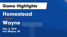 Homestead  vs Wayne  Game Highlights - Feb. 5, 2019