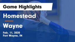 Homestead  vs Wayne  Game Highlights - Feb. 11, 2020