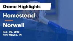Homestead  vs Norwell  Game Highlights - Feb. 28, 2020