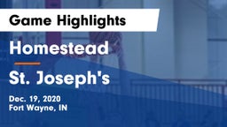 Homestead  vs St. Joseph's  Game Highlights - Dec. 19, 2020
