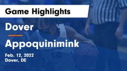 Dover  vs Appoquinimink  Game Highlights - Feb. 12, 2022