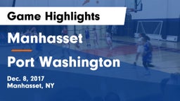 Manhasset  vs Port Washington Game Highlights - Dec. 8, 2017