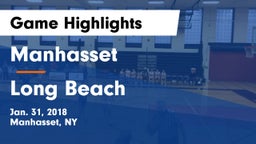 Manhasset  vs Long Beach  Game Highlights - Jan. 31, 2018