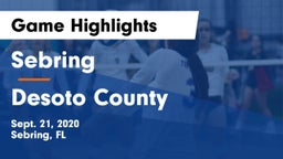 Sebring  vs Desoto County  Game Highlights - Sept. 21, 2020