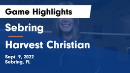 Sebring  vs Harvest Christian Game Highlights - Sept. 9, 2022