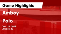 Amboy  vs Polo  Game Highlights - Jan. 20, 2018