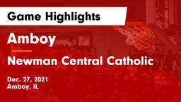 Amboy  vs Newman Central Catholic  Game Highlights - Dec. 27, 2021