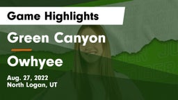 Green Canyon  vs Owhyee Game Highlights - Aug. 27, 2022