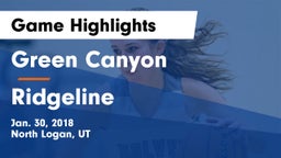 Green Canyon  vs Ridgeline  Game Highlights - Jan. 30, 2018