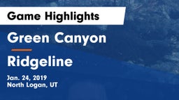 Green Canyon  vs Ridgeline  Game Highlights - Jan. 24, 2019