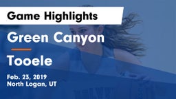 Green Canyon  vs Tooele  Game Highlights - Feb. 23, 2019