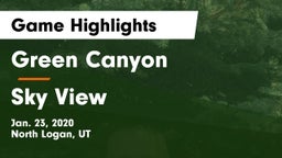 Green Canyon  vs Sky View  Game Highlights - Jan. 23, 2020