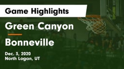 Green Canyon  vs Bonneville  Game Highlights - Dec. 3, 2020