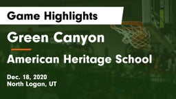 Green Canyon  vs American Heritage School Game Highlights - Dec. 18, 2020