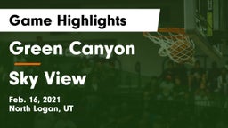 Green Canyon  vs Sky View  Game Highlights - Feb. 16, 2021