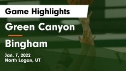 Green Canyon  vs Bingham  Game Highlights - Jan. 7, 2022