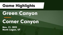 Green Canyon  vs Corner Canyon  Game Highlights - Nov. 21, 2023