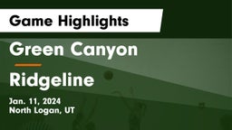 Green Canyon  vs Ridgeline  Game Highlights - Jan. 11, 2024