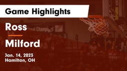 Ross  vs Milford  Game Highlights - Jan. 14, 2023