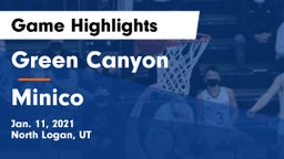 Green Canyon  vs Minico  Game Highlights - Jan. 11, 2021