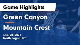 Green Canyon  vs Mountain Crest  Game Highlights - Jan. 20, 2021