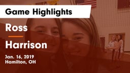 Ross  vs Harrison Game Highlights - Jan. 16, 2019
