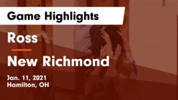 Ross  vs New Richmond  Game Highlights - Jan. 11, 2021