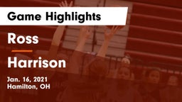 Ross  vs Harrison  Game Highlights - Jan. 16, 2021