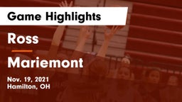 Ross  vs Mariemont  Game Highlights - Nov. 19, 2021
