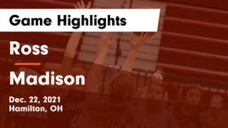 Ross  vs Madison  Game Highlights - Dec. 22, 2021