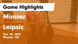 Minster  vs Leipsic  Game Highlights - Oct. 20, 2020