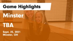 Minster  vs TBA Game Highlights - Sept. 25, 2021