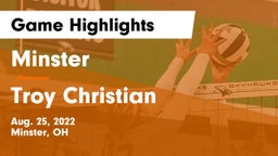 Minster  vs Troy Christian  Game Highlights - Aug. 25, 2022