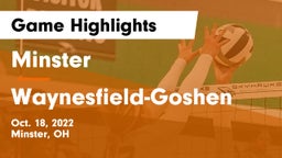 Minster  vs Waynesfield-Goshen  Game Highlights - Oct. 18, 2022