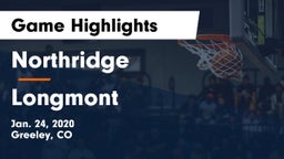 Northridge  vs Longmont  Game Highlights - Jan. 24, 2020