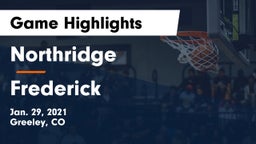 Northridge  vs Frederick  Game Highlights - Jan. 29, 2021