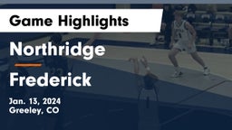 Northridge  vs Frederick  Game Highlights - Jan. 13, 2024