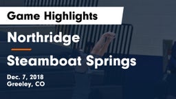 Northridge  vs Steamboat Springs  Game Highlights - Dec. 7, 2018