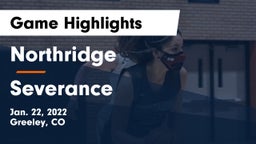 Northridge  vs Severance  Game Highlights - Jan. 22, 2022